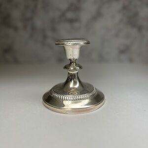 Vintage Midium High Silver Tone Candle Holder/Silver Candle Stick
